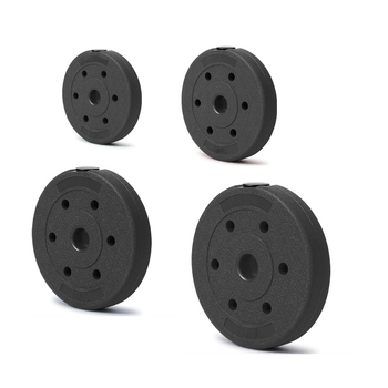 PVC πλάκα βαρών για μπάρα με μικρή οπή, 2.5 cm / 3 cm, 2.5 kg ή 10 kg / 15 kg ανά τεμάχιο