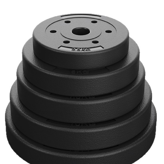 PVC πλάκα βαρών για μπάρα με μικρή οπή, 2.5 cm / 3 cm, 2.5 kg ή 10 kg / 15 kg ανά τεμάχιο