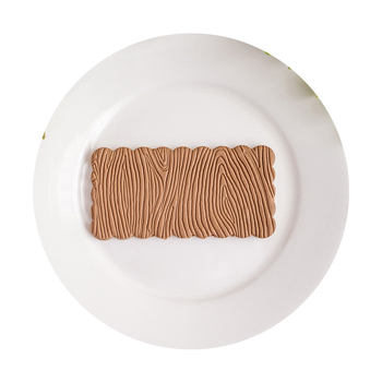 Rolă pentru lut polimeric cu textură lemnoasă – unealtă manuală pentru embossing