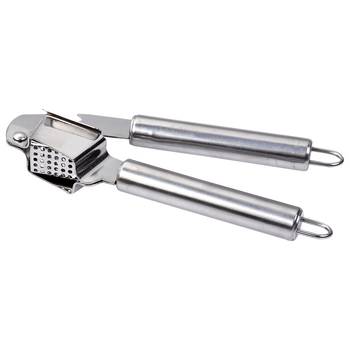 Presă de usturoi din oțel inox, decojitor de usturoi manual, zdrobitor de usturoi – instrument de bucătărie multifuncțional