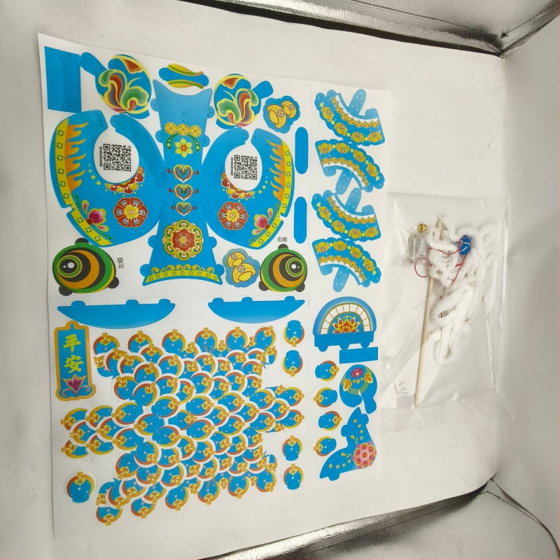 Fanar pentru Dansul Leului Rui Bao – kit DIY de materiale pentru grădiniță, stil antic, păpușă de mână