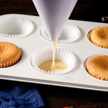 Distribuitor manual de aluat cu pâlnie porționată, separator pentru cremă de glazură și ciocolată pentru cupcakes