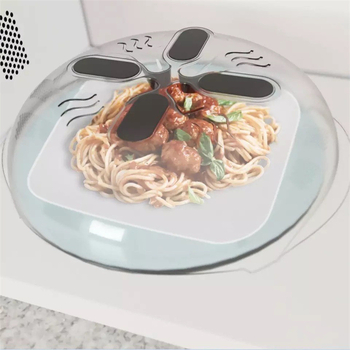 Hover Cover pentru cuptor cu microunde și frigider — capac antipicurare magnetic din plastic