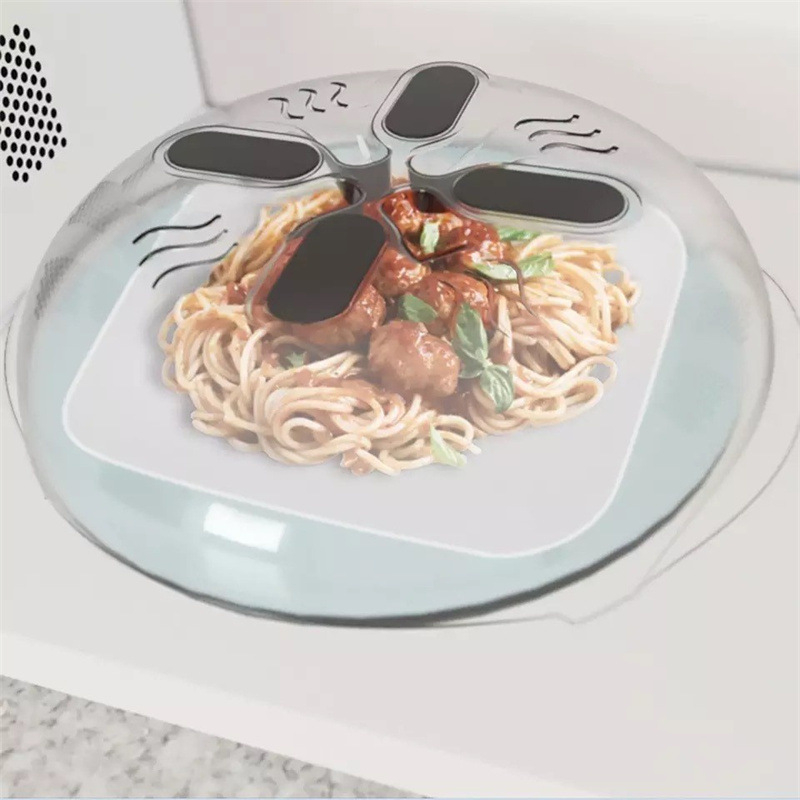 Hover Cover pentru cuptor cu microunde și frigider — capac antipicurare magnetic din plastic