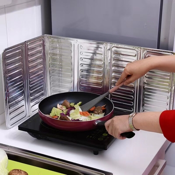 Placă de protecție împotriva stropilor de ulei, stil japonez, bucătărie, folie de aluminiu, ecran termic pentru aragaz