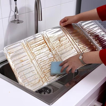 Placă de protecție împotriva stropilor de ulei, stil japonez, bucătărie, folie de aluminiu, ecran termic pentru aragaz