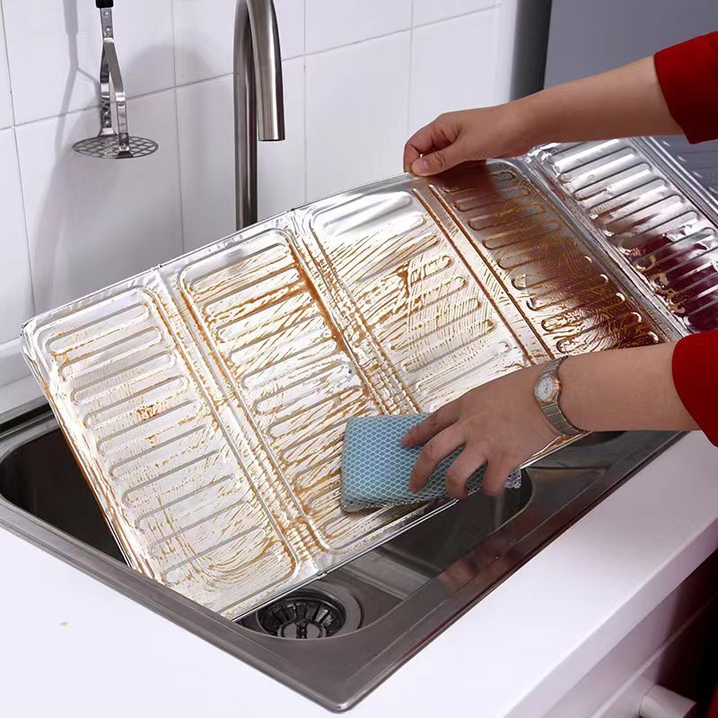 Placă de protecție împotriva stropilor de ulei, stil japonez, bucătărie, folie de aluminiu, ecran termic pentru aragaz