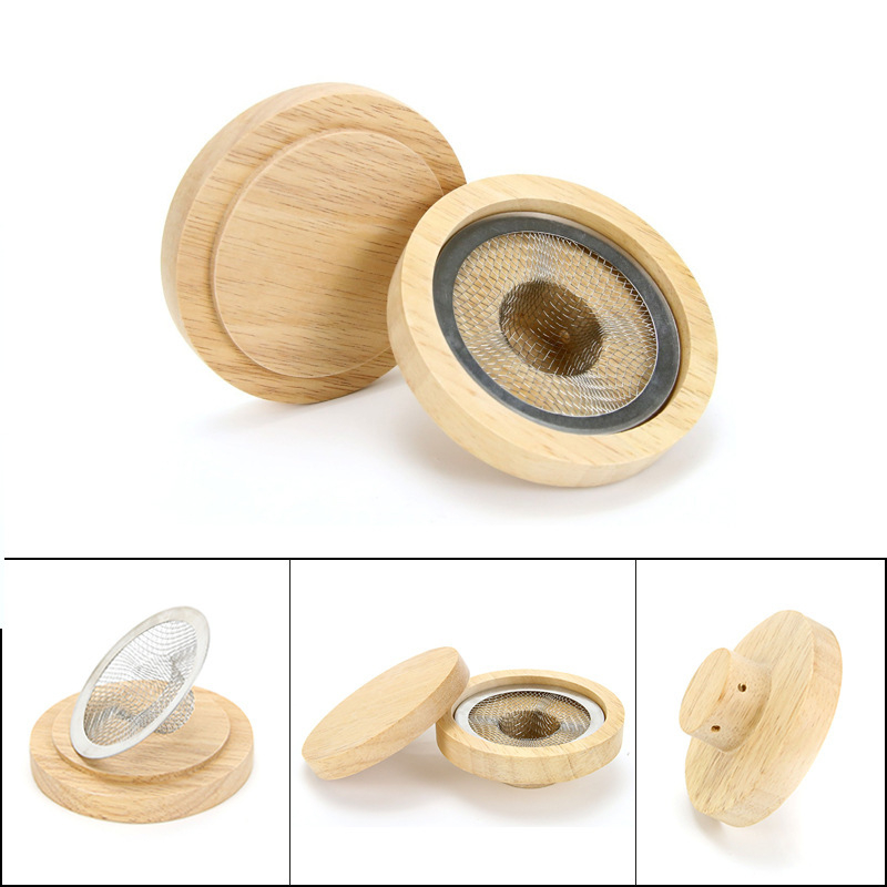 Set capac din lemn pentru afumare whisky și cocktail – accesorii de bar