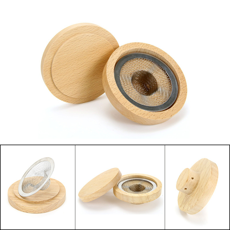 Set capac din lemn pentru afumare whisky și cocktail – accesorii de bar
