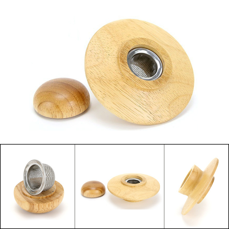 Set capac din lemn pentru afumare whisky și cocktail – accesorii de bar