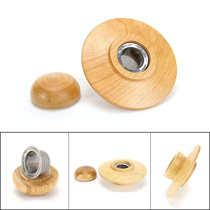 Set capac din lemn pentru afumare whisky și cocktail – accesorii de bar
