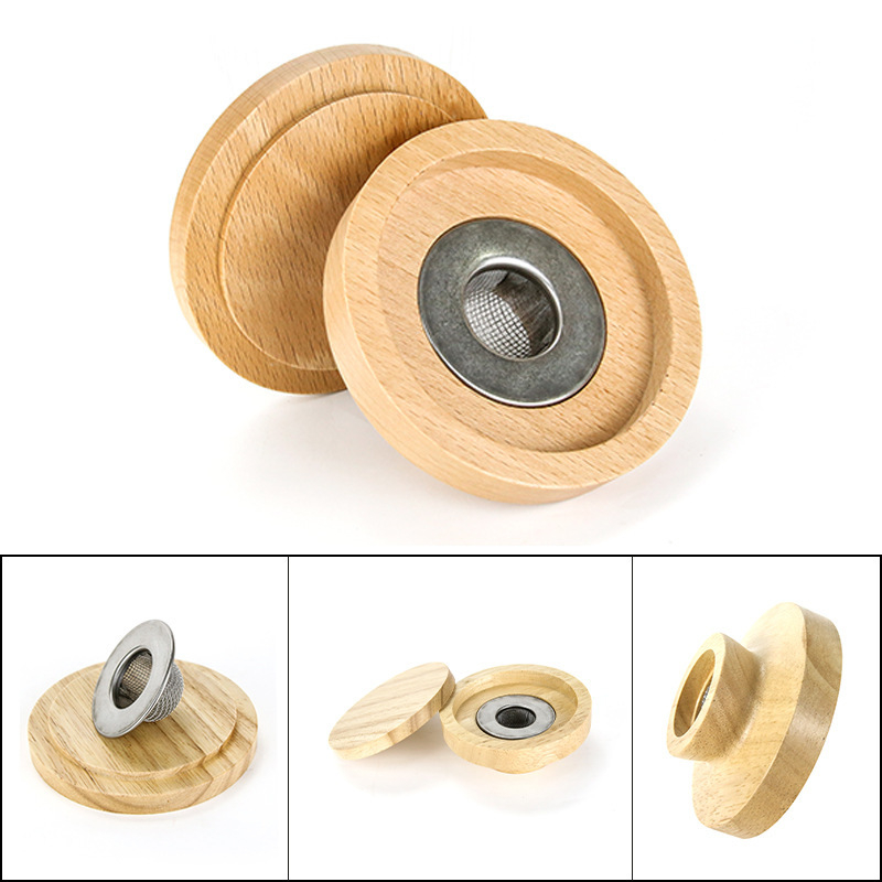 Set capac din lemn pentru afumare whisky și cocktail – accesorii de bar
