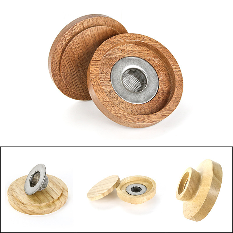 Set capac din lemn pentru afumare whisky și cocktail – accesorii de bar