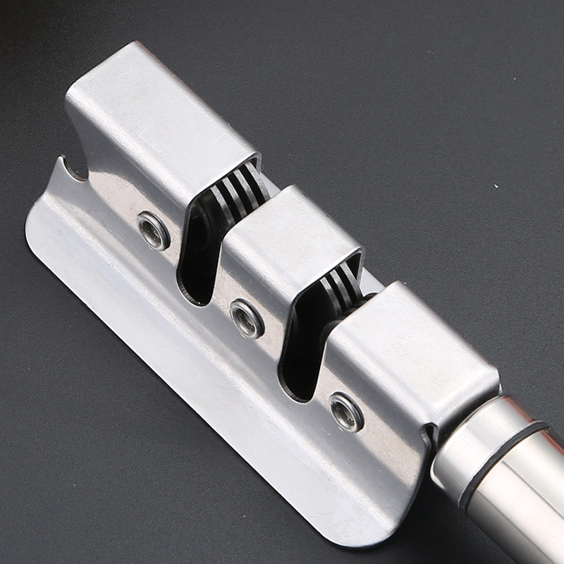 Baston de ascuțire din oțel inoxidabil, instrument de bucătărie portabil pentru exterior, manual