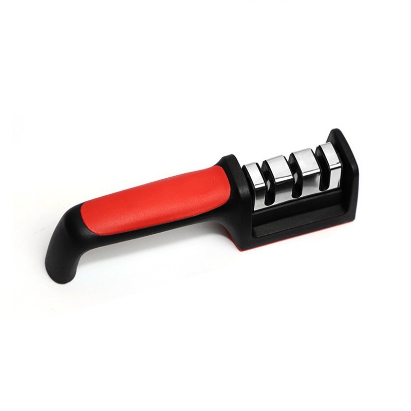 Ascuțitor de cuțite manual, trei etape, pentru bucătărie, instrument de ascuțire rapid, multifuncțional