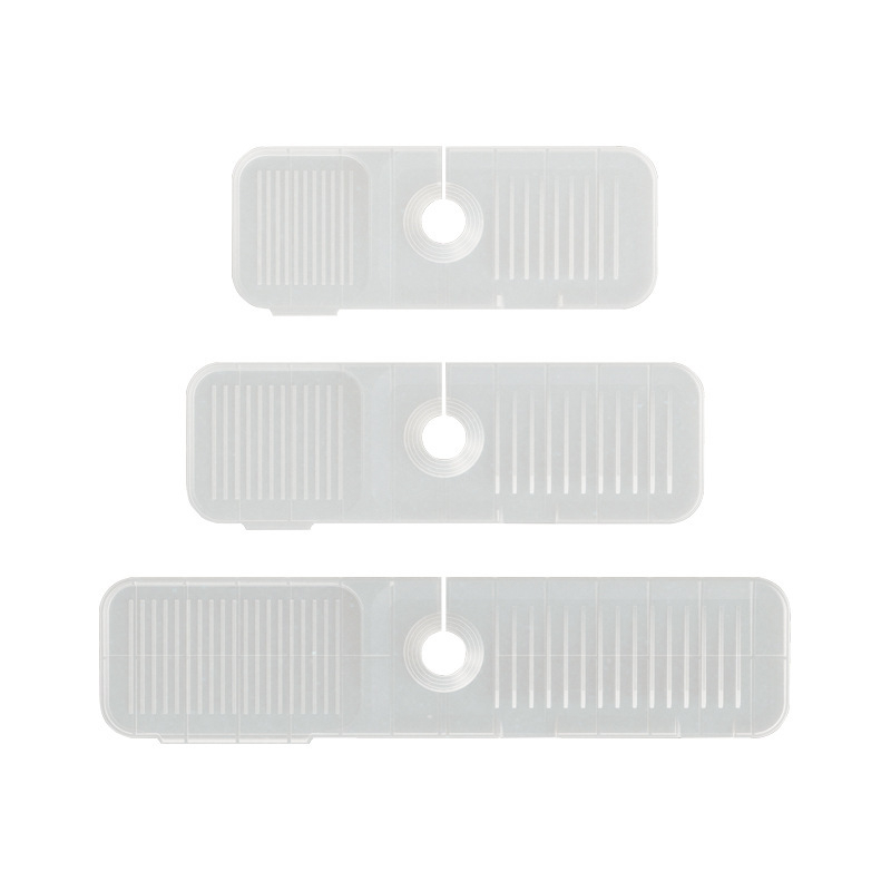 Covoraș transparent din silicon pentru chiuvetă, covoraș de drenaj anti-stropire, personalizabil, rezistent la mucegai