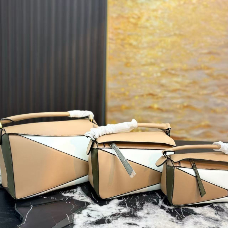 Nova ženska crossbody torba od prave kože, geometrijski dizajn, moderni patchwork, torba u obliku romba