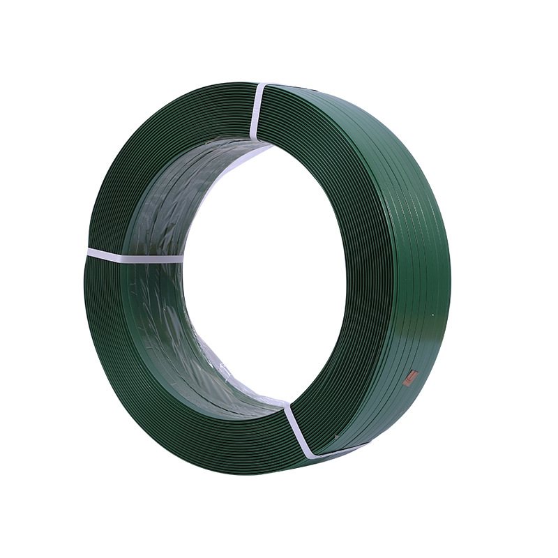 Bandă PET pentru ambalare, verde, pentru mașină, lățime 16/19 mm, lipire prin topire la cald