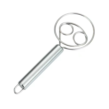 Amestecător din oțel inoxidabil cu spirală dublă – instrument de amestec manual pentru ouă și făină, pentru coacere acasă