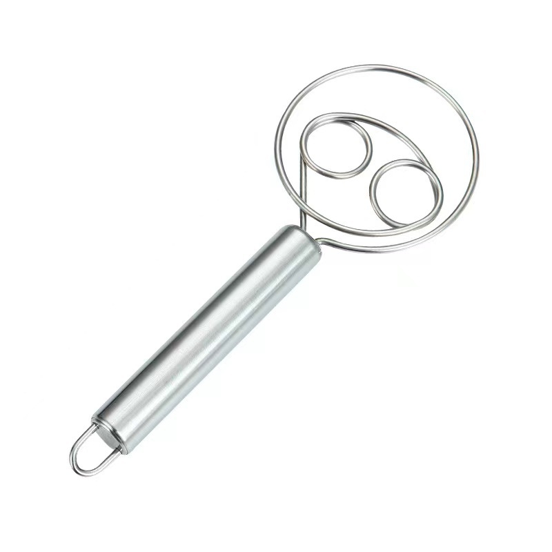 Amestecător din oțel inoxidabil cu spirală dublă – instrument de amestec manual pentru ouă și făină, pentru coacere acasă