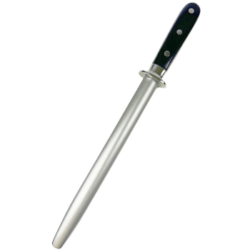 Baston de ascuțit cu diamant pentru cuțite, 9 inch, mâner din lemn colorat