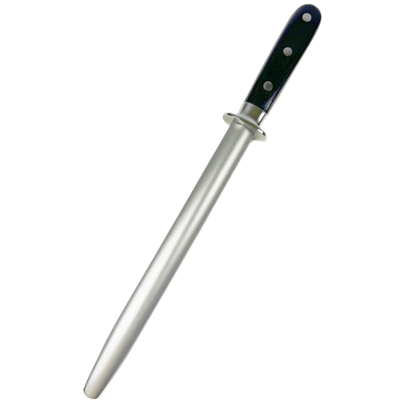 Baston de ascuțit cu diamant pentru cuțite, 9 inch, mâner din lemn colorat