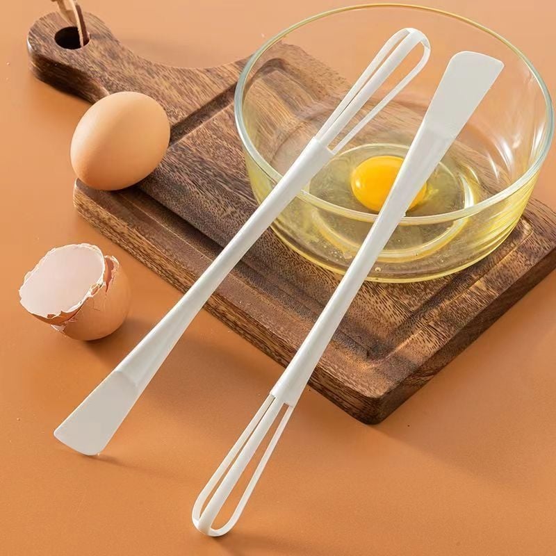 Bețișor de bătut ouă manual pentru uz casnic, amestecător multifuncțional cu spatulă