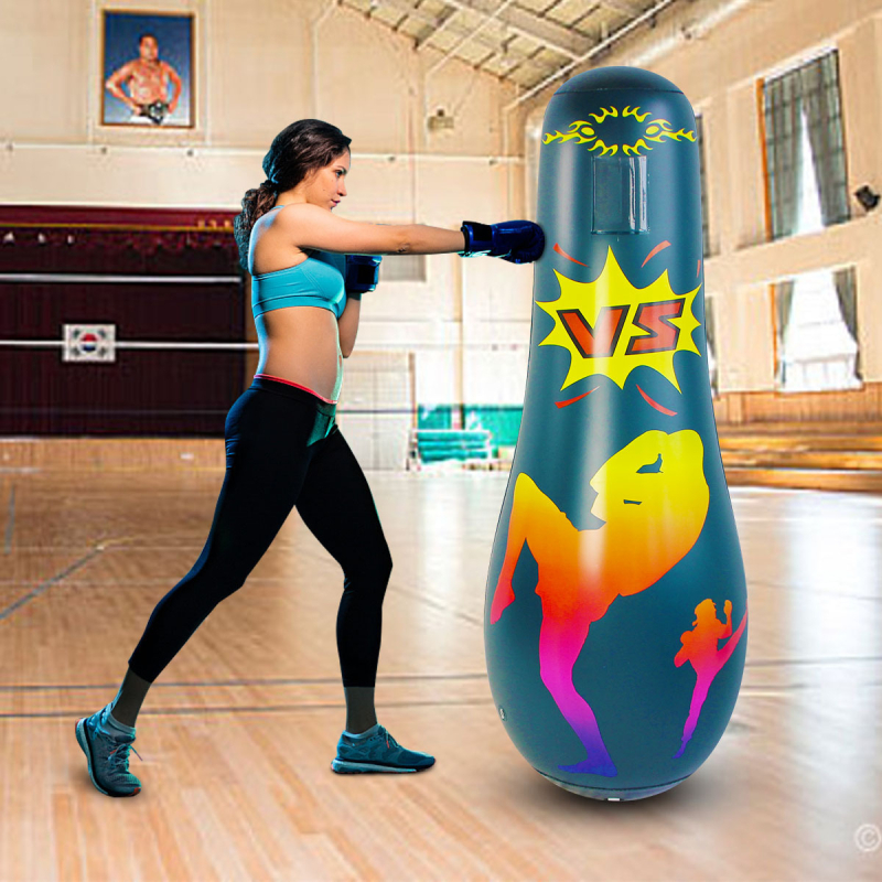 Unaprijeđena napuhivana boxerska kolona za fitness, vertikalna – za odrasle i djecu od 7 godina