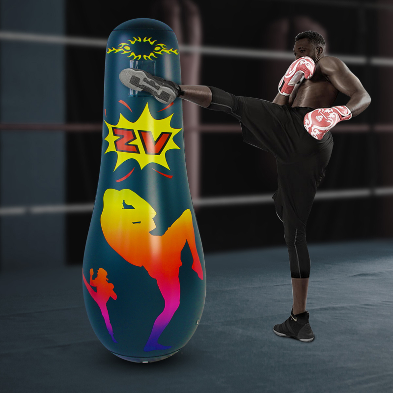 Unaprijeđena napuhivana boxerska kolona za fitness, vertikalna – za odrasle i djecu od 7 godina