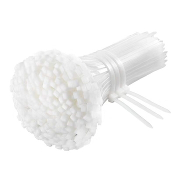 Ponovno upotrebljive najlonske vezice za kablove, crno‑bijele, debeli plastični držači, veličine 4.8mm x 300–350mm, 4.8mm x 200mm, 3.6mm x 150–200mm, 4.8mm x 250mm