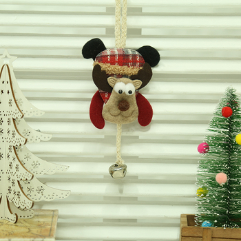 Decorațiuni atârnate de Crăciun pentru ușă și fereastră cu Moș Crăciun, om de zăpadă și ren