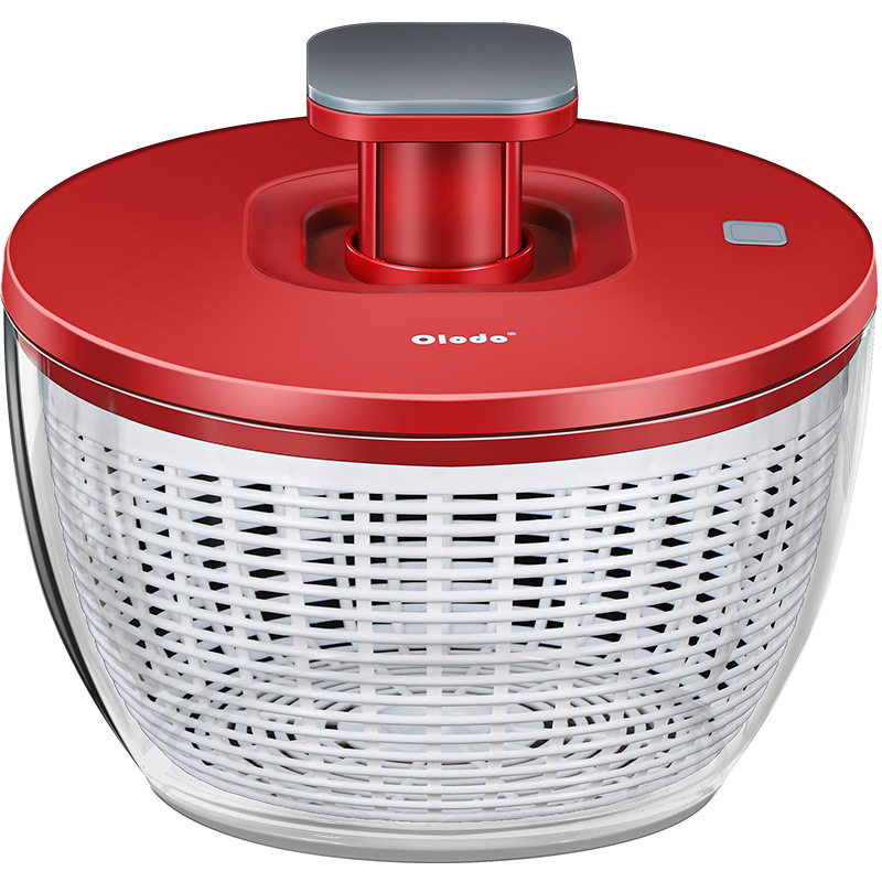 Spinner manual de salată cu coș de drenaj pentru legume și fructe