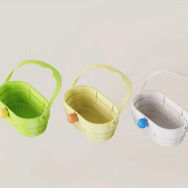 Coș de scurgere suspendat, pliere telescopică pentru chiuveta bucătăriei, spălarea legumelor, filtrare și depozitare, coș multifuncțional pentru fructe