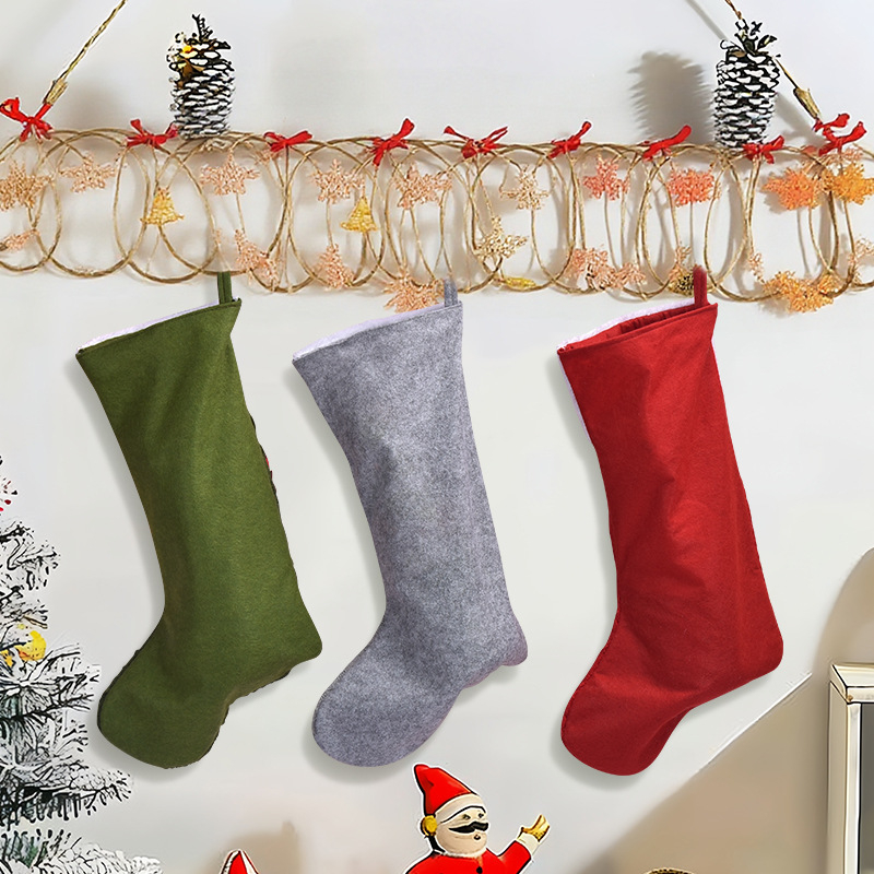 Șosete de Crăciun tricotate cu Rudolph – ornamente de cadouri pentru decor acasă și în magazin