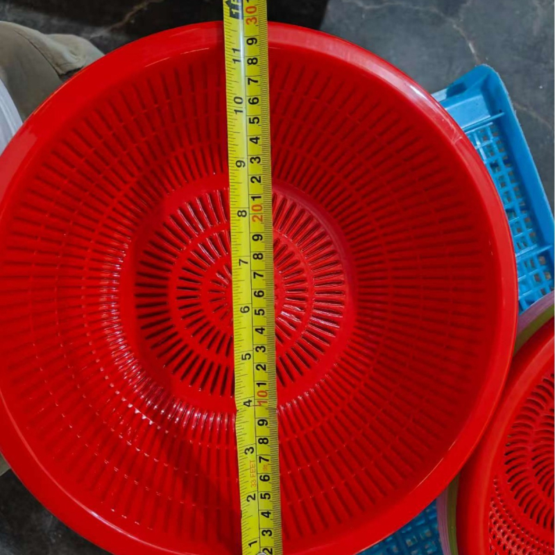 Bazină de spălat legume de 30 cm cu sită de scurgere, coș din plastic pentru spălat fructe și legume