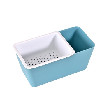 Tavă multifuncțională pentru gustări cu coș de scurgere – organizator compact pentru fructe uscate, design drăguț