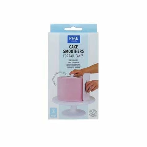 Set DIY de spatule pentru crema de tort - 2 piese, unelte integrate de netezire, plastic (FD78437497)