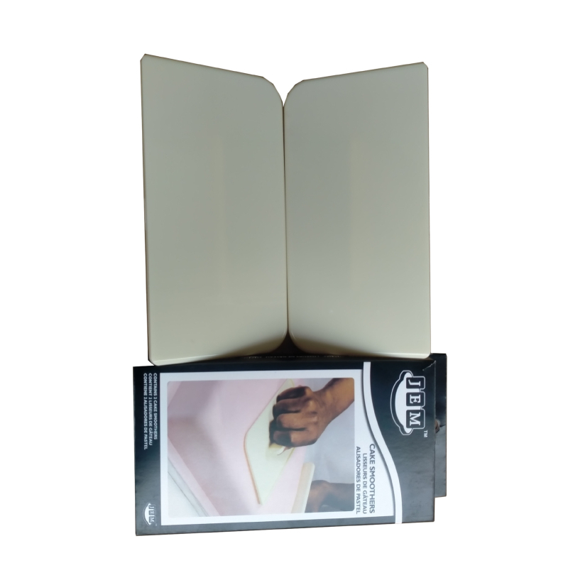 Set DIY de spatule pentru crema de tort - 2 piese, unelte integrate de netezire, plastic (FD78437497)