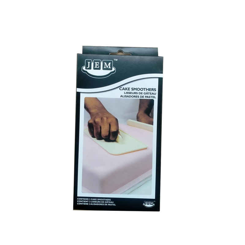 Set DIY de spatule pentru crema de tort - 2 piese, unelte integrate de netezire, plastic (FD78437497)