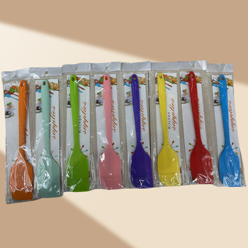 Spatulă din silicon, monobloc, rezistentă la temperaturi, pentru prăjituri și cremă de tort