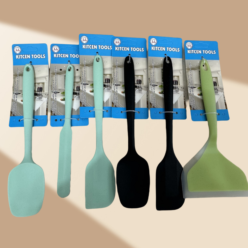 Spatulă din silicon, monobloc, rezistentă la temperaturi, pentru prăjituri și cremă de tort