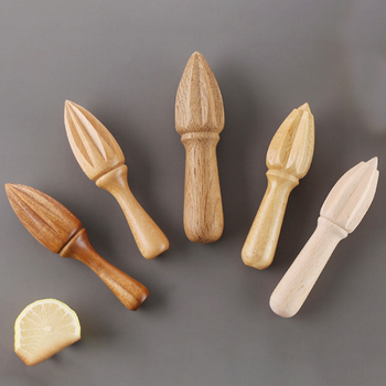 Storcător manual de lămâie din beech wood, formă conică, ustensil din lemn pentru gătit și coacere