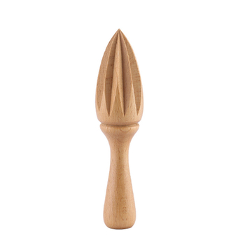 Storcător manual de lămâie din beech wood, formă conică, ustensil din lemn pentru gătit și coacere