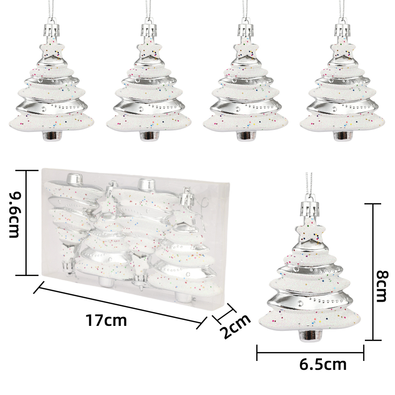 Dragon Tiger pandantiv pentru brad din plastic, pictat – turn luminos, decor de Crăciun