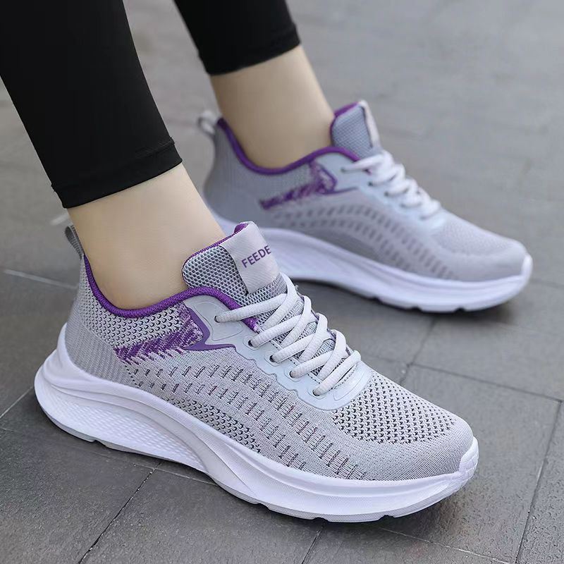 Női légáteresztő Flyknit futócipő, kényelmes, hétköznapi viselésre