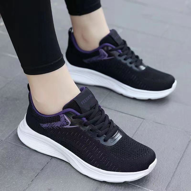 Női légáteresztő Flyknit futócipő, kényelmes, hétköznapi viselésre