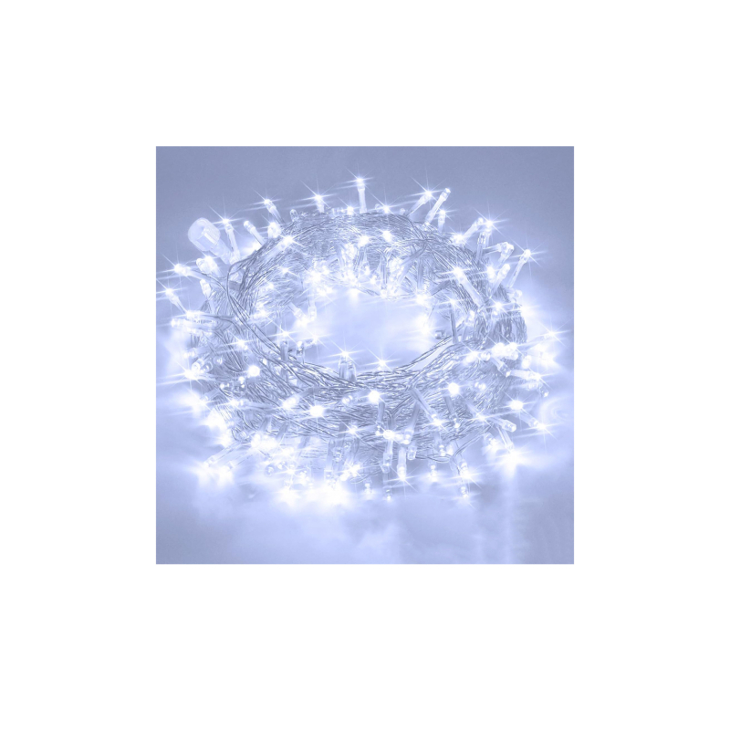 Graceful șir LED pentru sărbători — impermeabil, 10–30 m, 100 LED, 5000K, efect cer înstelat, telecomandă, pentru Crăciun, nunți și petreceri