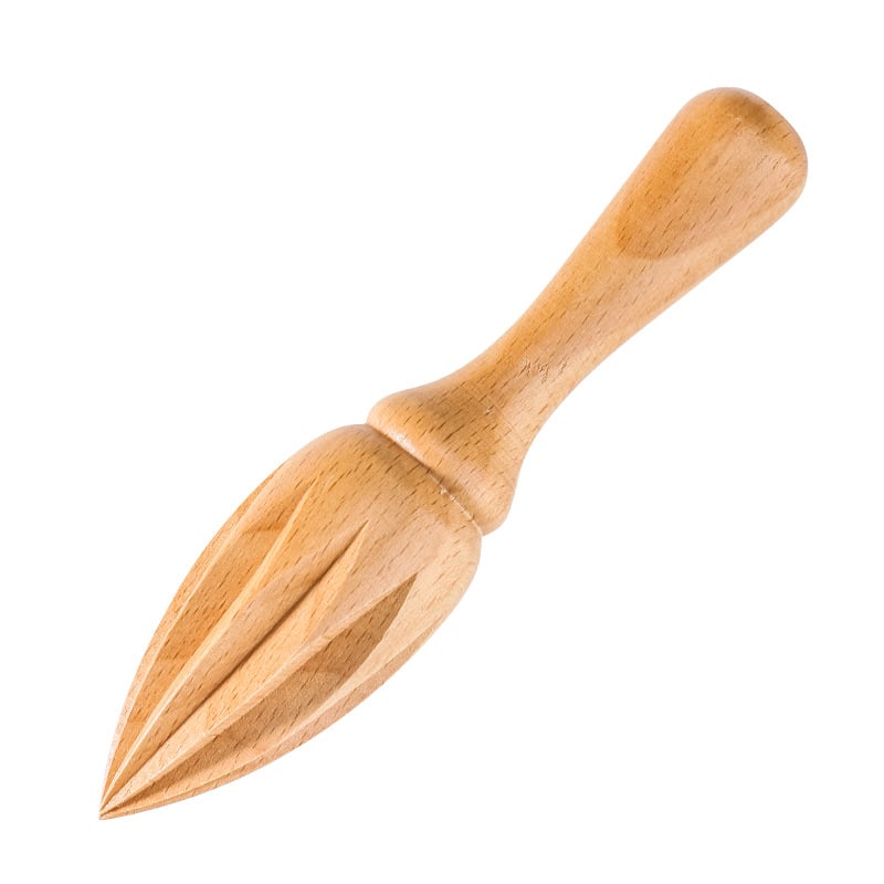 Stoarător manual de lămâi din lemn de fag, fără lac, con de lămâie, ustensile de bucătărie pentru gătit