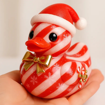 Ornament de Crăciun pentru brad din rășină - Duckies