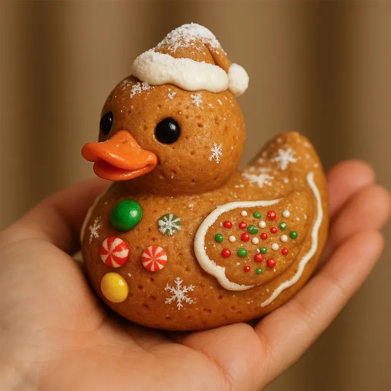 Ornament de Crăciun pentru brad din rășină - Duckies